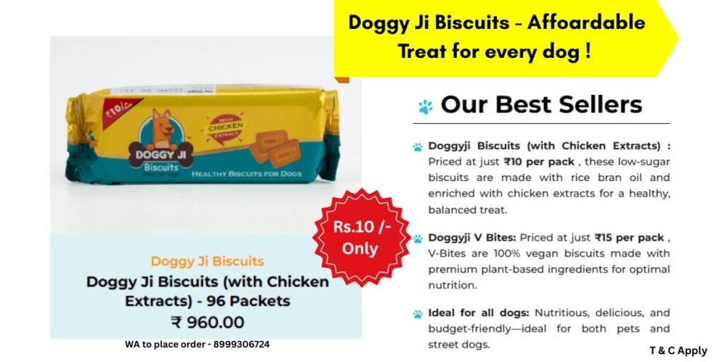 Doggy Ji Biscuits: Nutritious, Affordable Treats for Every Dog – From Pets to Strays 2 doggyji