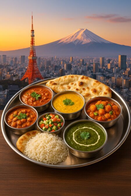 Missing Indian Food in Japan? Here’s the Best Veg-Friendly Outlet You Must Visit! 12 Indian thali